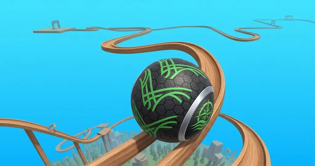 Going Balls APK download – rolling ball on a neon track