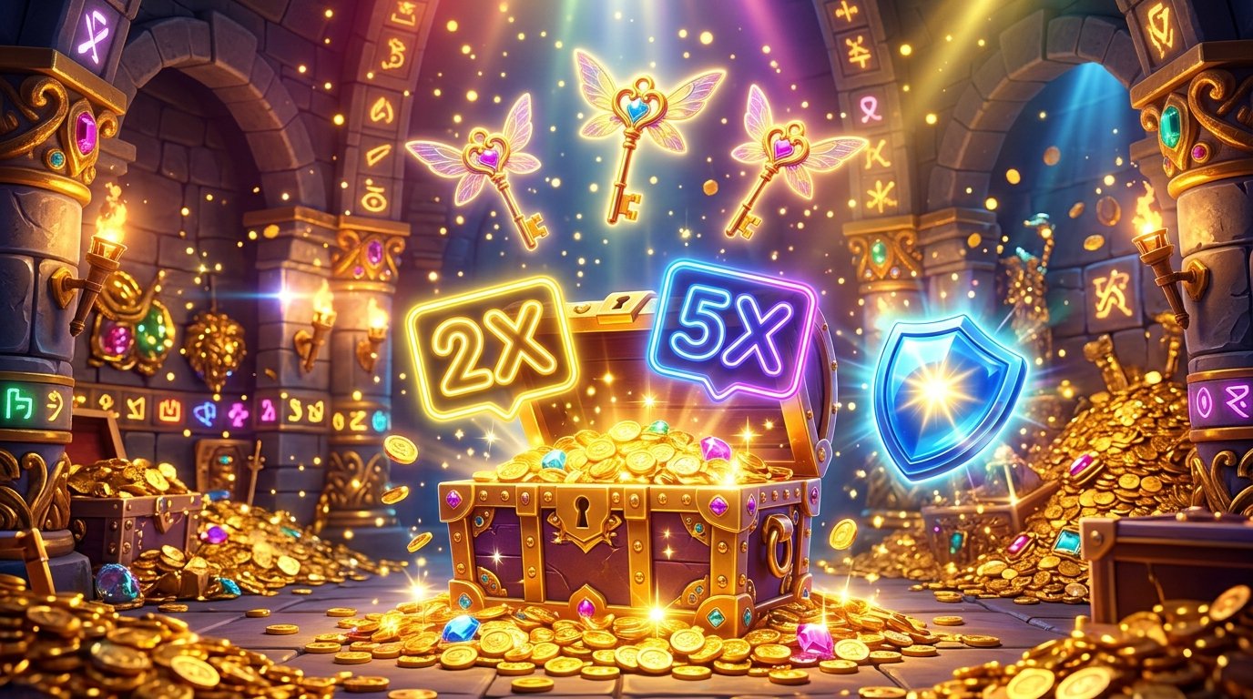 Collecting floating golden keys in Going Balls