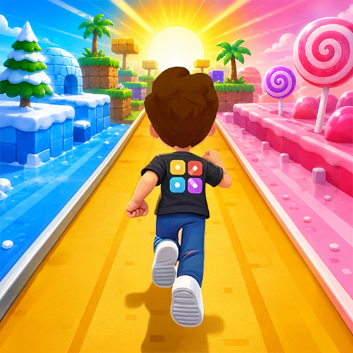 Rotating windmill obstacle in Going Balls high-altitude stage